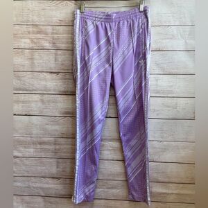 ADIDAS PURPLE GLOW COMFY SUPERSTAR TRACK PANTS